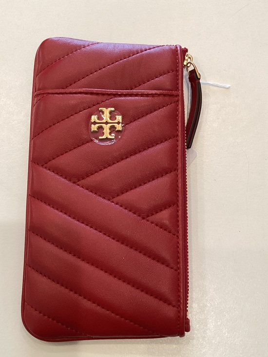 Tory Burch Handbags - Tory Burch Quilted Red Zip-Around Wallet with Gold Logo
